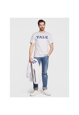 Champion Тишърт University Logo 218351 Сив Regular Fit - Pepit.bg