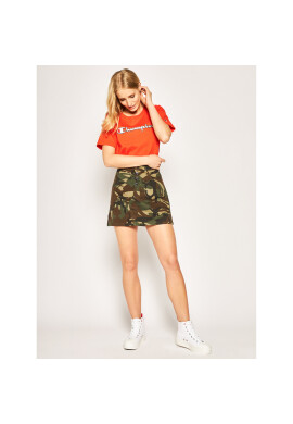 Champion Тишърт Vintage Script Logo Crew 112650 Оранжев Custom Fit - Pepit.bg