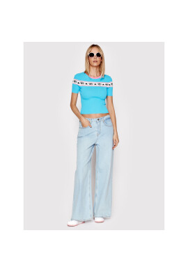Chiara Ferragni Блуза 72CBFM05 Син Slim Fit - Pepit.bg