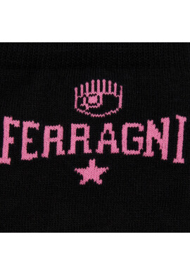 Chiara Ferragni Чорапи дълги дамски 74SB0J04 Черен - Pepit.bg