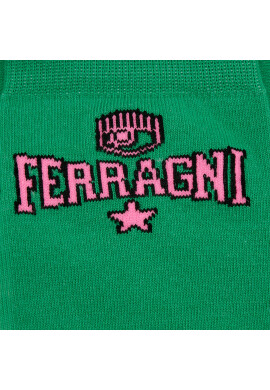 Chiara Ferragni Чорапи дълги дамски 74SB0J04 Зелен - Pepit.bg