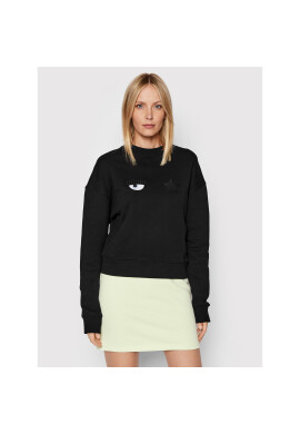Chiara Ferragni Суитшърт 72CBIT10 Черен Regular Fit - Pepit.bg