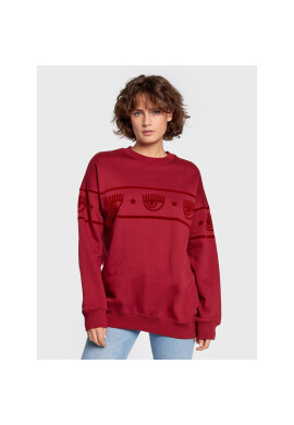 Chiara Ferragni Суитшърт 73CBIT12 Червен Relaxed Fit - Pepit.bg