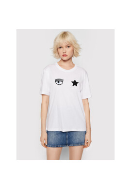 Chiara Ferragni Тишърт 71CBHT01 Бял Regular Fit - Pepit.bg