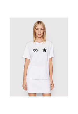Chiara Ferragni Тишърт 72CBHT18 Бял Regular Fit - Pepit.bg