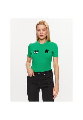 Chiara Ferragni Тишърт 74CBHT07 Зелен Regular Fit - Pepit.bg