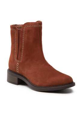 Clarks Боти Maye Zip 261680484 Кафяв - Pepit.bg