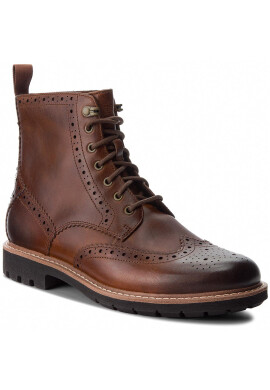 Clarks Ботуши Batcombe Lord 261271907 Кафяв - Pepit.bg