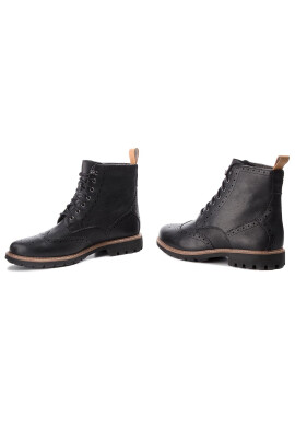 Clarks Ботуши Batcombe Lord 261348577 Черен - Pepit.bg