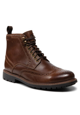 Clarks Ботуши Bowzer Hi 261628027 Кафяв - Pepit.bg