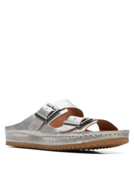 Clarks Сандали Brookleigh Sun 26171857 Сребрист - Pepit.bg
