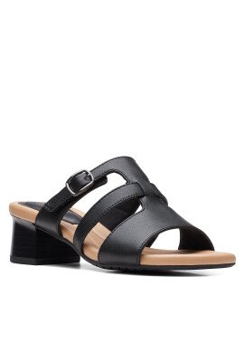 Clarks Чехли Desirae Palm 26171178 Черен - Pepit.bg