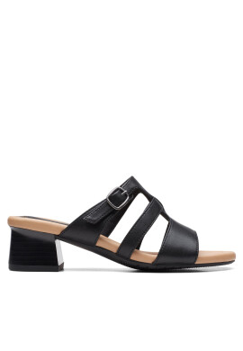 Clarks Чехли Desirae Palm 26171178 Черен - Pepit.bg