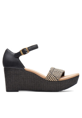 Clarks Сандали Rose Ease 26171324 Черен - Pepit.bg