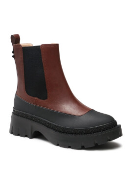 Coach Боти Jayla Leather Bootie CM770 Кафяв - Pepit.bg