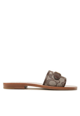 Coach Чехли Ina Jacquard Sandal CI202 Кафяв - Pepit.bg