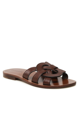 Coach Чехли Issa Leather Sandal CI222 Кафяв - Pepit.bg