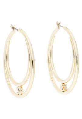 Coach Обици C Doubl Hoop Ear C9356 Златист - Pepit.bg