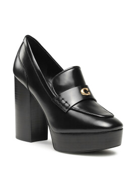 Coach Обувки Ilyse Leather Loafer CN142 Черен - Pepit.bg