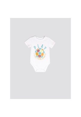 Coccodrillo Детско боди WC2112203HUG Бял Regular Fit - Pepit.bg
