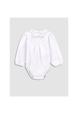 Coccodrillo Детско боди WC3112103RPN Бял Regular Fit - Pepit.bg