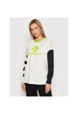Converse Блуза 10023077-A01 Бял Loose Fit - Pepit.bg