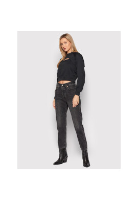 Converse Блуза Twisted 10022960-A01 Черен Relaxed Fit - Pepit.bg