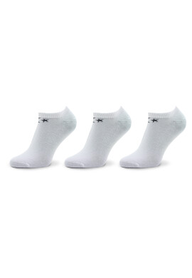 Converse Комплект 3 чифта къси чорапи дамски E751W-3009 Бял - Pepit.bg