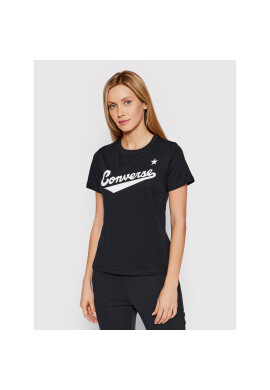 Converse Тишърт 10021940-A02 Черен Standard Fit - Pepit.bg