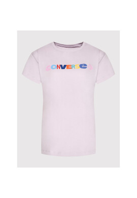 Converse Тишърт 10022969-A04 Виолетов Standard Fit - Pepit.bg