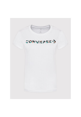 Converse Тишърт 10023946-A02 Бял Standard Fit - Pepit.bg