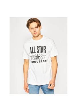 Converse Тишърт All Star Ss Tee 10018373-A01 Бял Regular Fit - Pepit.bg