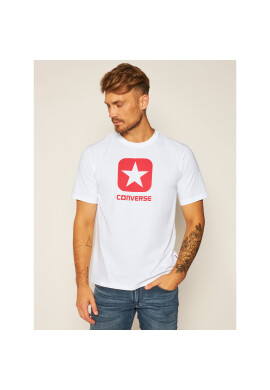 Converse Тишърт Box Star Tee 10019936-A01 Бял Regular Fit - Pepit.bg