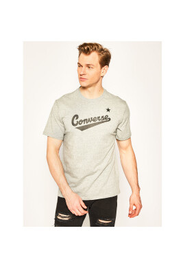 Converse Тишърт Center Front Logo 10018235-A04 Сив Regular Fit - Pepit.bg