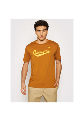 Converse Тишърт Center Front Logo 10018235-A31 Кафяв Regular Fit - Pepit.bg