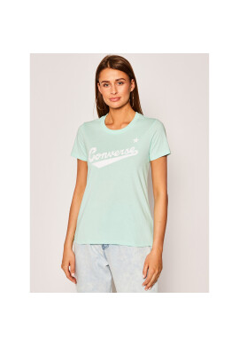 Converse Тишърт Center Front Logo 10018268-A12 Зелен Regular Fit - Pepit.bg