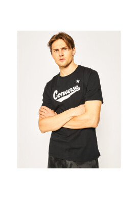 Converse Тишърт Center Front Logo Tee 10018235-A01 Черен Regular Fit - Pepit.bg