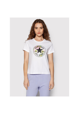 Converse Тишърт Floral Print Patch 10023217-A02 Бял Standard Fit - Pepit.bg