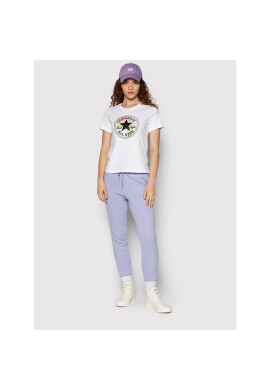 Converse Тишърт Floral Print Patch 10023217-A02 Бял Standard Fit - Pepit.bg