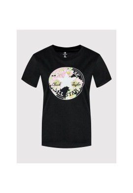 Converse Тишърт Flower Patch 10023217-A01 Черен Standard Fit - Pepit.bg