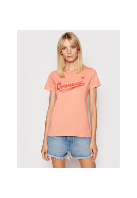Converse Тишърт Front Logo Short Sleeve 10018268-A29 Оранжев Regular Fit - Pepit.bg