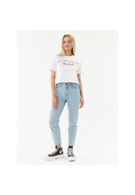 Converse Тишърт Retro Chuck Cropped Tee 10025897-A01 Бял Regular Fit - Pepit.bg
