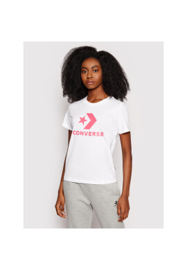 Converse Тишърт Star Chevron 10018569 Бял Standard Fit - Pepit.bg