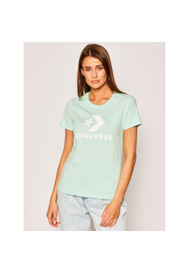 Converse Тишърт Star Chevron 10018569 Зелен Regular Fit - Pepit.bg
