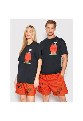 Converse Тишърт Unisex PEANUTS 10024374-A01 Черен Relaxed Fit - Pepit.bg