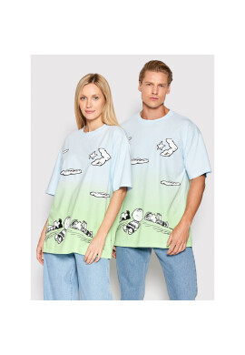 Converse Тишърт Unisex PEANUTS Cloud Watching 10024375-A01 Син Oversize - Pepit.bg