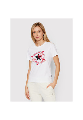 Converse Тишърт Valentines Day 10024035-A02 Бял Standard Fit - Pepit.bg