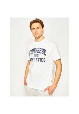 Converse Тишърт Varsity Wordmark Tee 10019071-A02 Бял Regular Fit - Pepit.bg