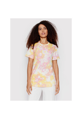 Converse Тишърт Washed Floral Patch 10023208-A02 Жълт Loose Fit - Pepit.bg