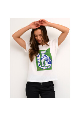 Cream Тишърт CRCarla 10610988 Бял Regular Fit - Pepit.bg